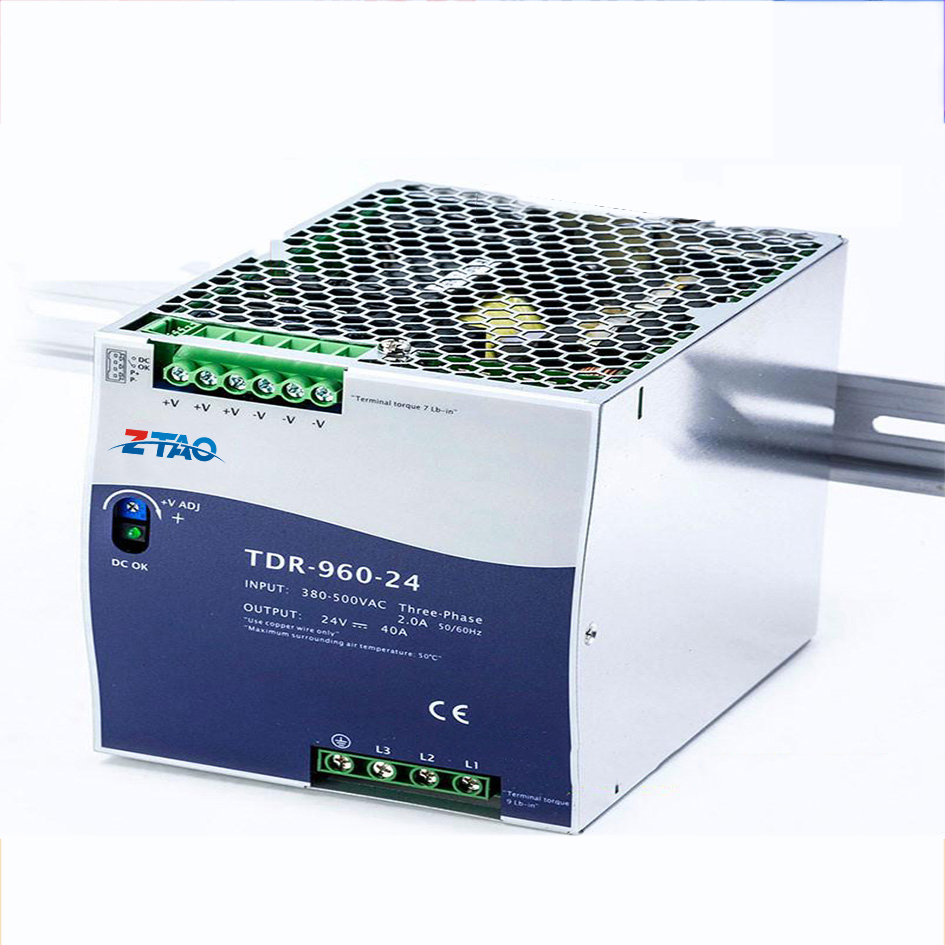 Tdr Switching Power Supply W W W V A Pfc Din Rail Three